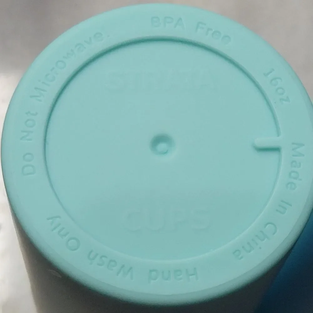 NEW STRATA Acrylic Tumbler Matte Pastel Blue & Green 16oz Set of 2